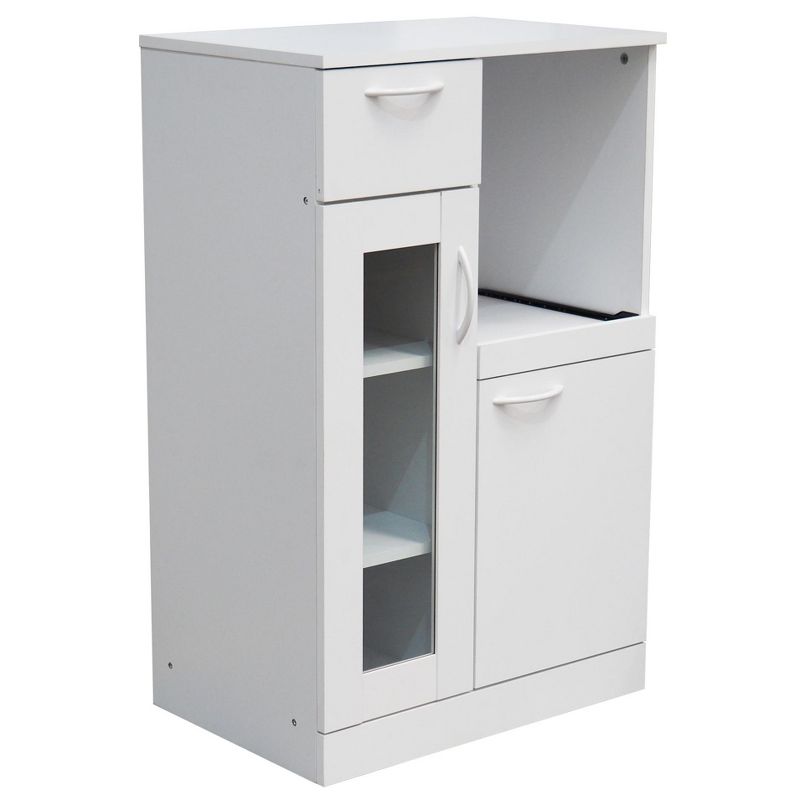 Kings Brand Furniture Lewiston Kitchen Storage Cabinet, White