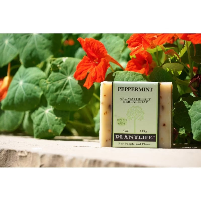 Plantlife Peppermint Bar Soap - Moisturizing and Soothing Soap for Your Skin