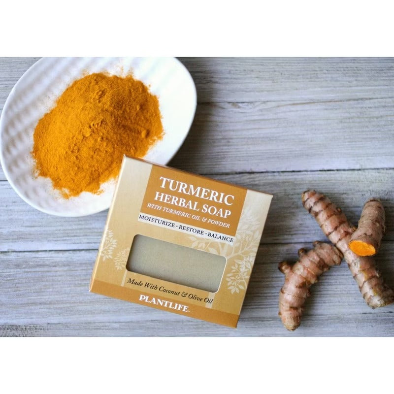 Plantlife Turmeric Bar Soap – Moisturizing, Soothing, Handcrafted, Plant-Based