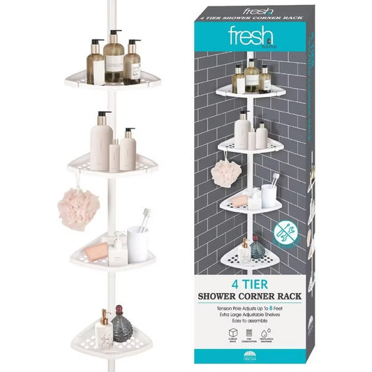 J&V TEXTILES Rustproof Shower Caddy Corner