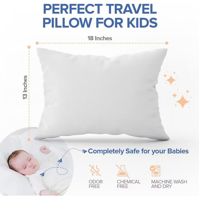 Continental Bedding Toddler Pillow Polyester Fill 13x18 Inch Pack of 1