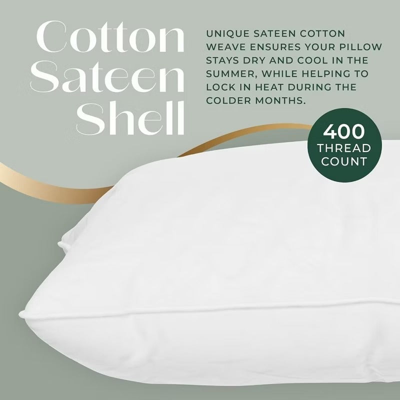 East Coast Bedding Soft Down Pillow 800 Fill Power 1 Pillow