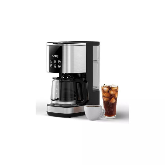 R.W.FLAME 12-Cup Drip Coffee Maker, Black