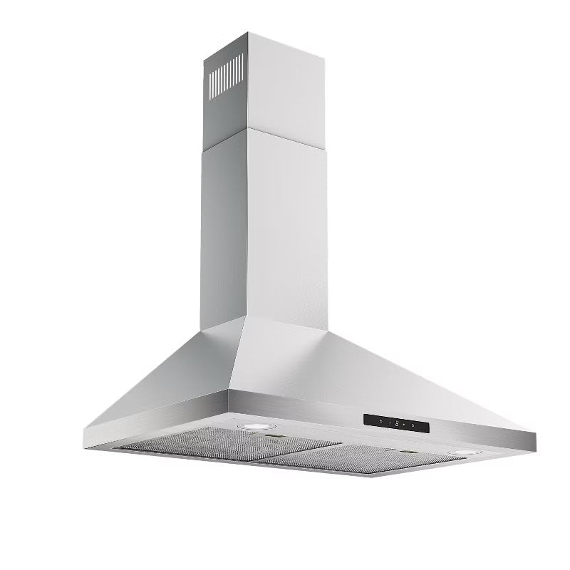 Simzlife 30 inch Wall Mount Range Hood, Vent Hood with 3 Speed Exhaust Fan and 2 2W LED Light