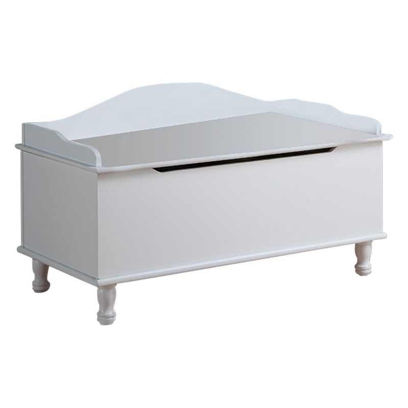 Kings Brand Furniture Applegate Storage Bench Toy Chest, White