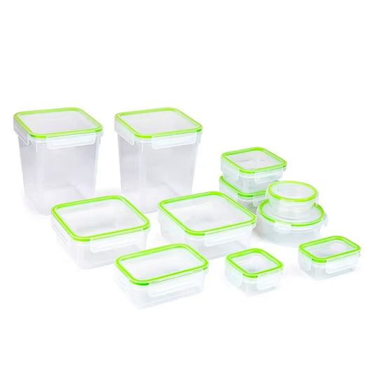 22-Piece Food Storage Containers w/Lids Click-and-Lock