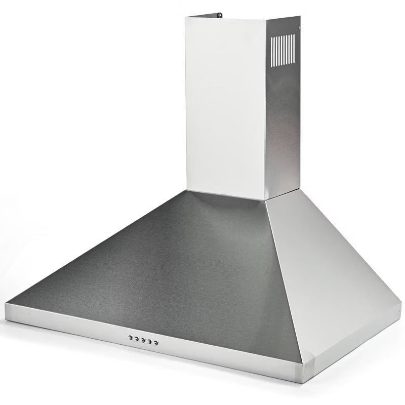 Simzlife 30 inch Wall Mount Range Hood, Vent Hood with 3 Speed Exhaust Fan and 2 2W LED Light, Button Controls