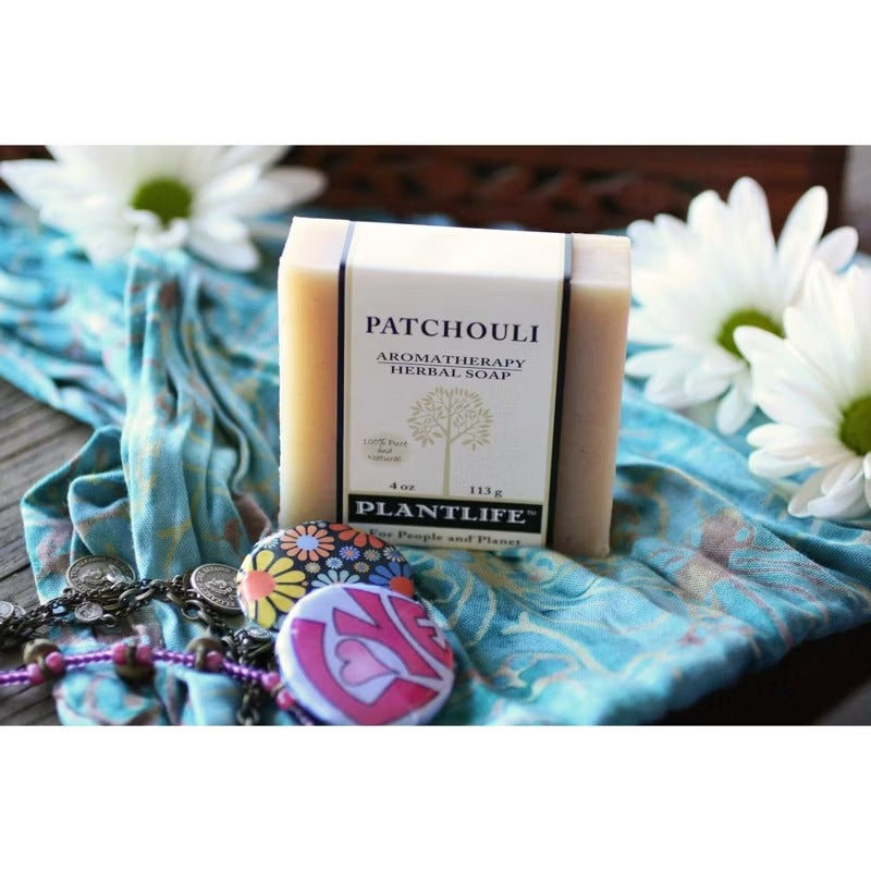 Plantlife Patchouli Bar Soap - Moisturizing and Soothing Soap for Your Skin