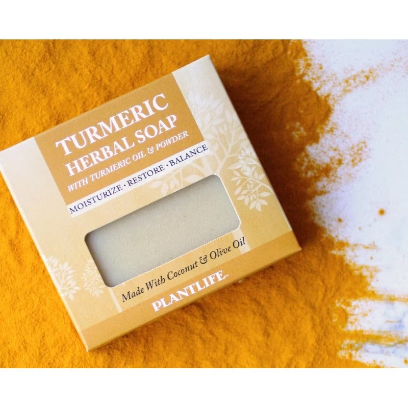 Plantlife Turmeric Bar Soap – Moisturizing, Soothing, Handcrafted, Plant-Based