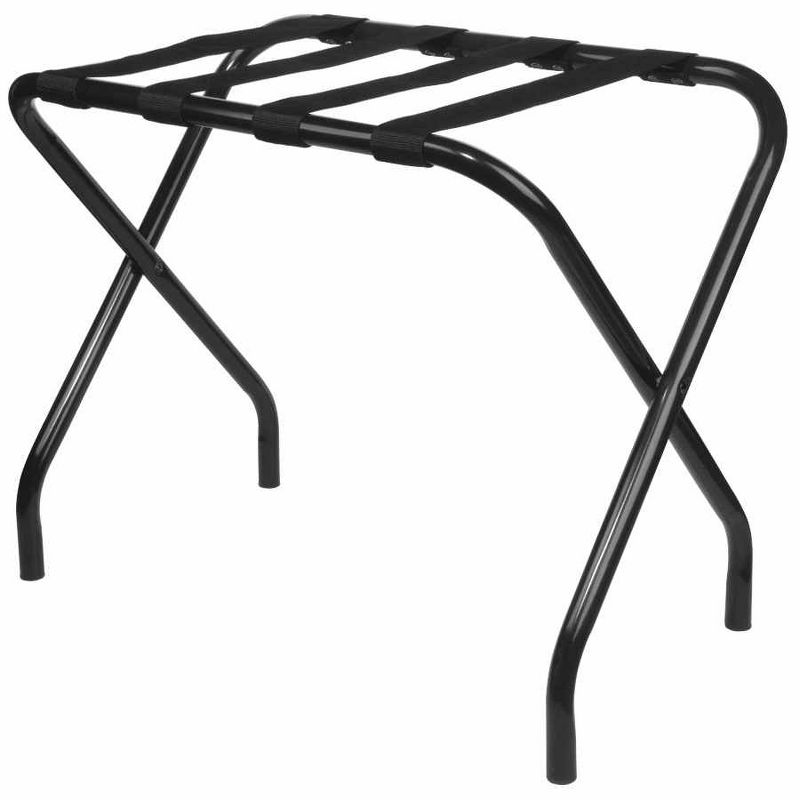 Kings Brand Furniture Ortman Folding Luggage Rack Black