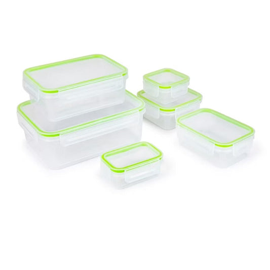 12-Piece Food Storage Container Set Click-and-Lock Containers BPA-Free