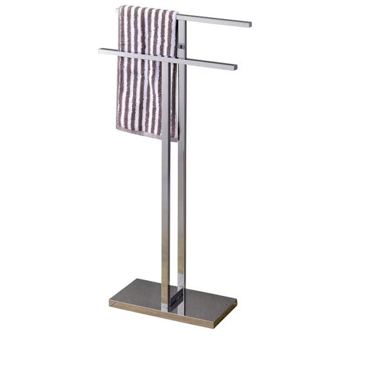 Kings Brand Furniture - Mertzon Modern Metal Free-Standing Towel Rack Stand, Chrome