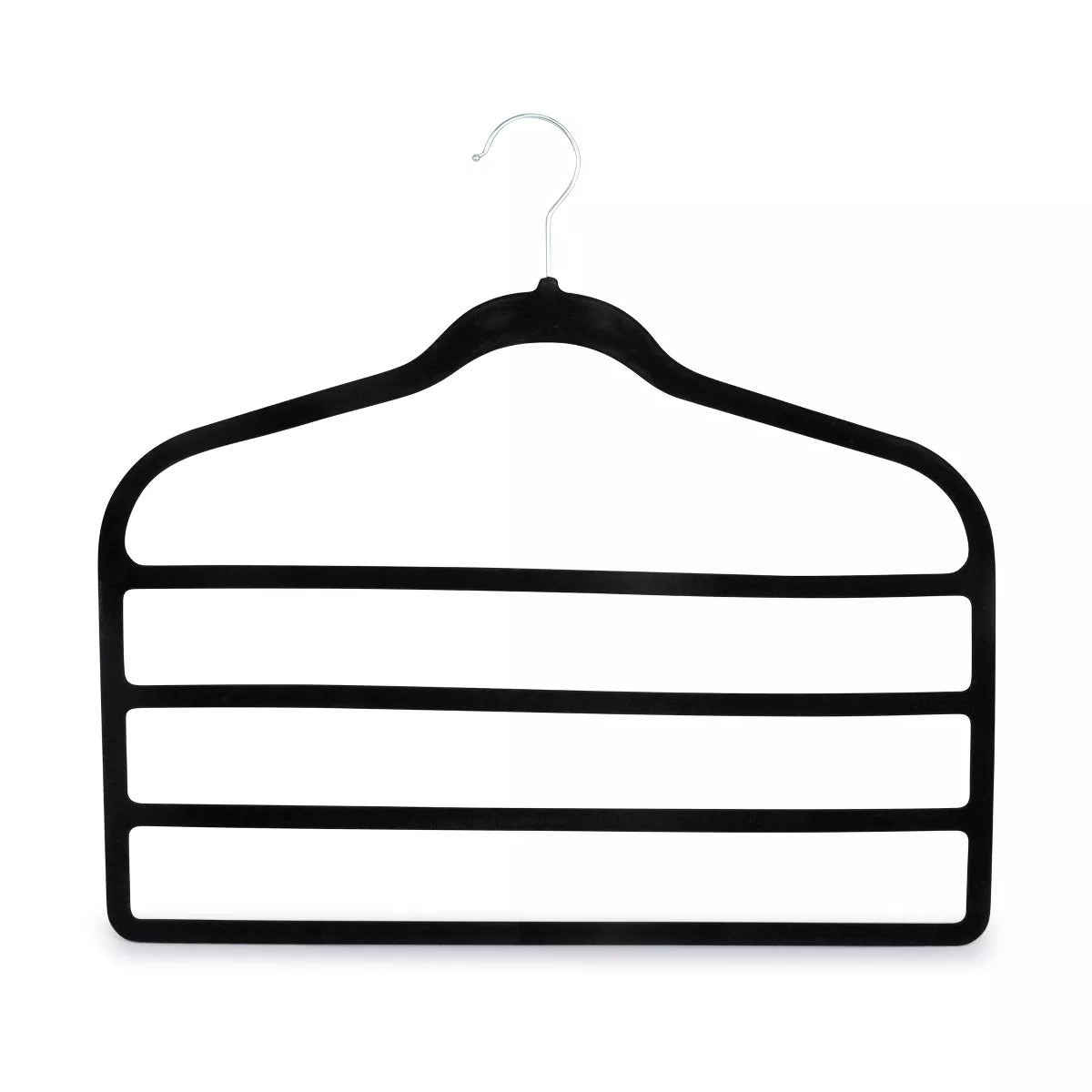 Elle Non-Slip Velvet Hangers, Black