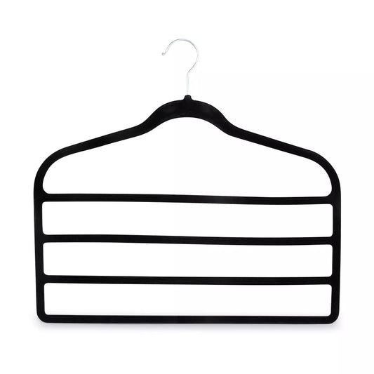 Elle Non-Slip Velvet Hangers, Black