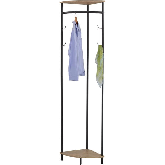 Kings Brand Furniture - Corner Entryway Freestanding Hall Tree Coat Rack With Shelf & Shoe Storage