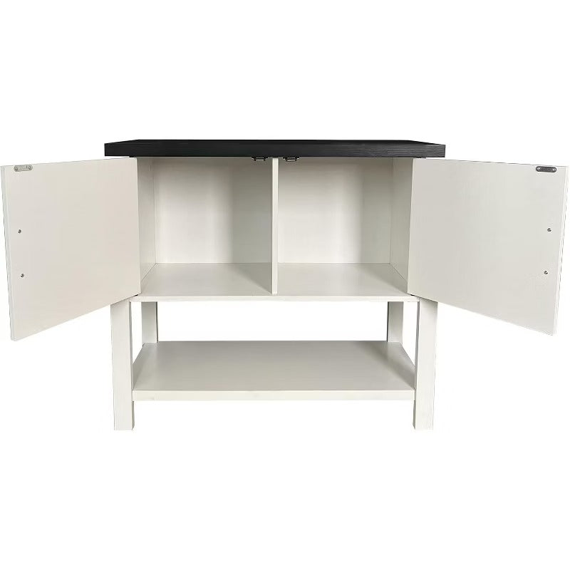 Kings Brand Furniture - Teresa 2-Door Modern Console Table, Buffet Storage Cabinet