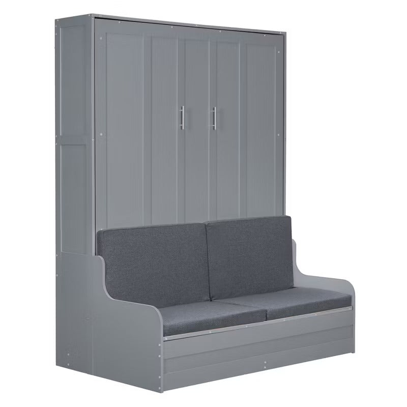 Queen Size Murphy Bed Wall Bed, Loveseat with Cushions