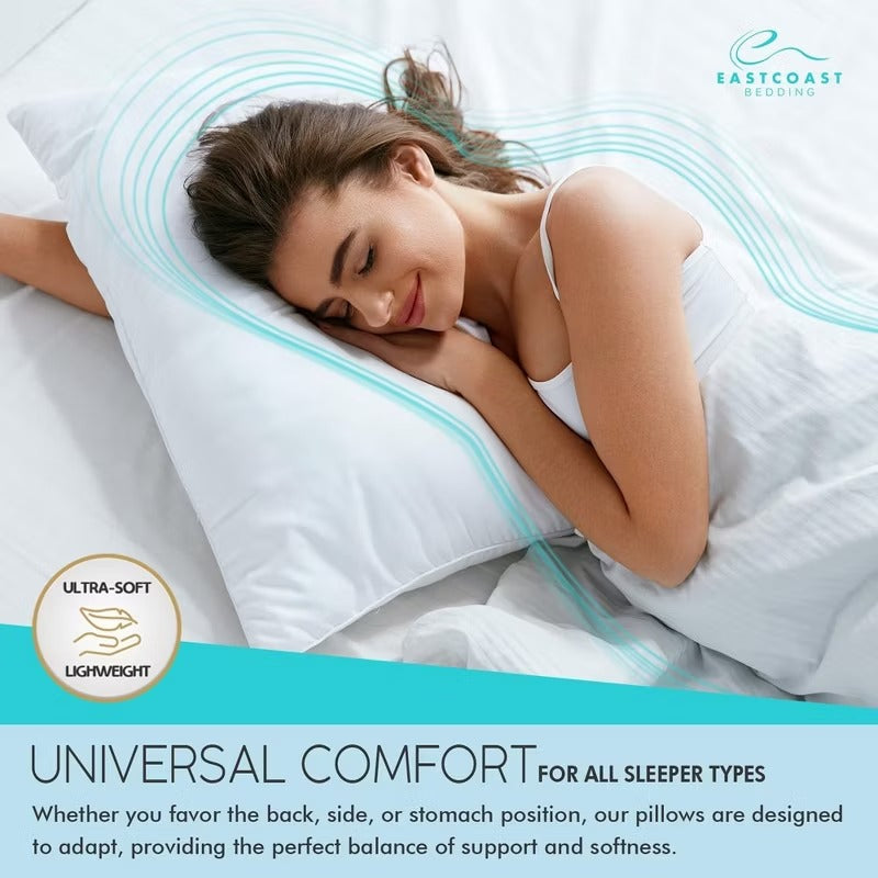 East Coast Bedding Firm Elite Premium Down Dream 600 Fill Power Pillow Pack of 1