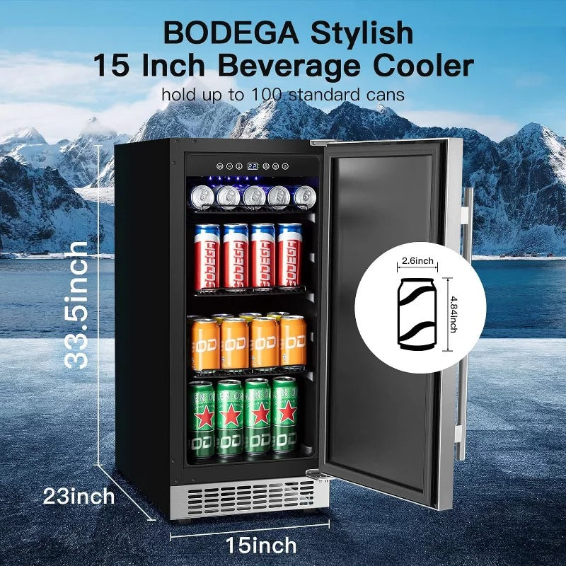 BODEGA COOLER Beverage Cooler 15 Inch