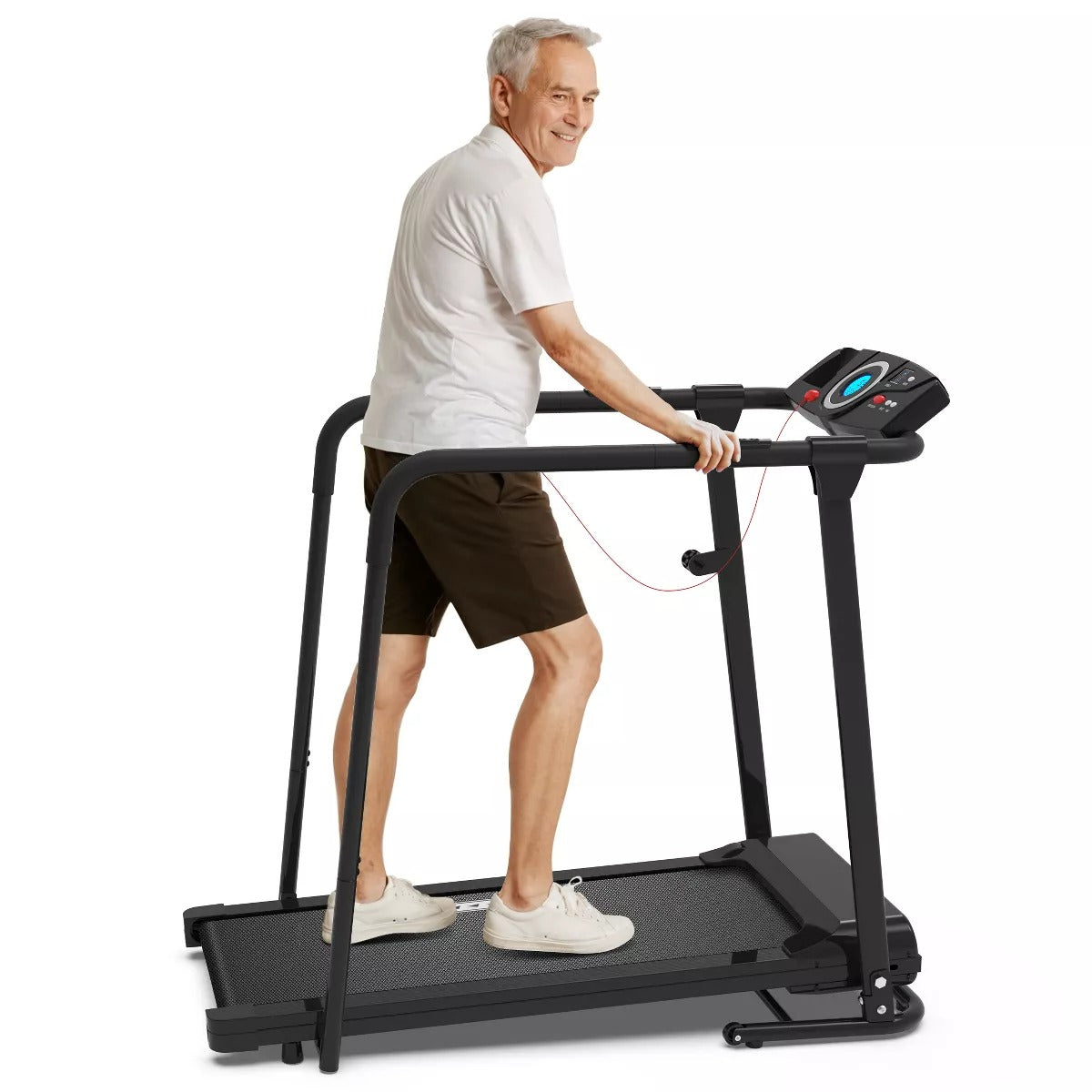 REDLIRO Walking Treadmill with Long Handrails 300lbs