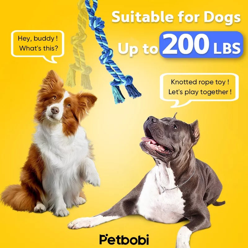 Petbobi Bungee Dog Toy, Spring Pole Tether Tug with Durable Rope