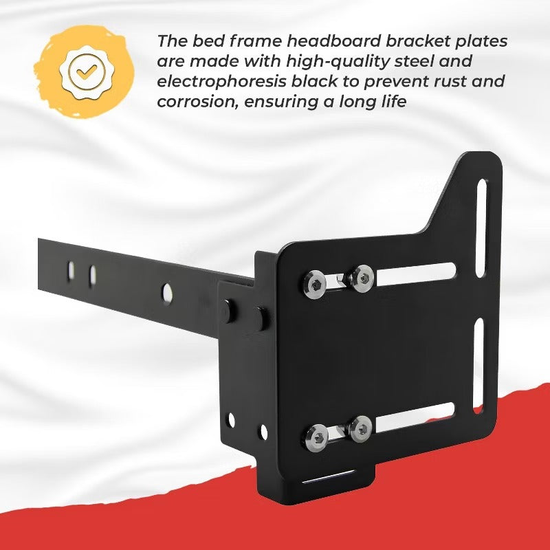 Kings Brand Furniture - Bed Frame Brackets Adapter for Headboard Set of 2