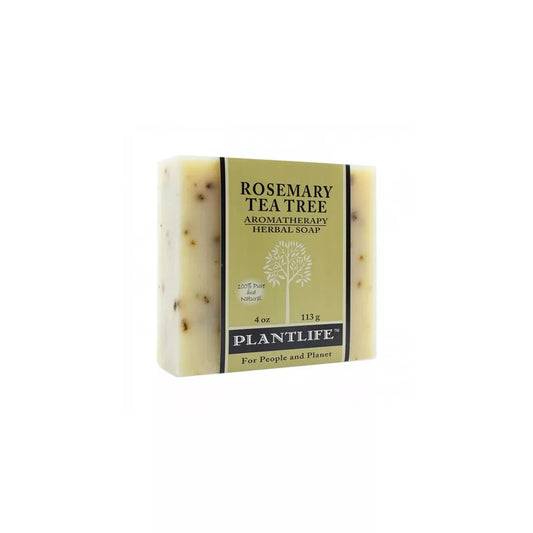 Plantlife Rosemary Tea Tree Bar Soap – Moisturizing, Soothing, Handcrafted, Plant-Based