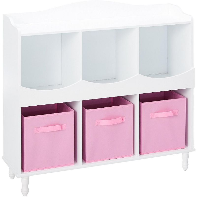 Kings Brand Furniture Brockton 6 Storage Cubbies Storage Cubby, White