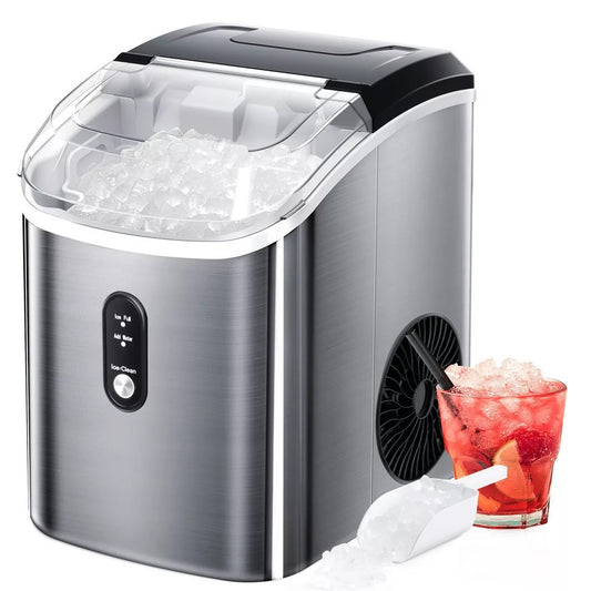 R.W.FLAME Nugget Ice Makers Countertop, Stainless Steel, 35 lbs/Day