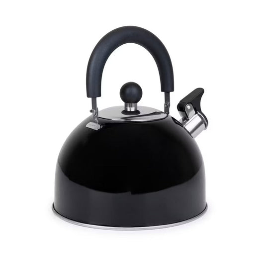 2.5 Qt Stainless Steel Whistling Tea Kettle - Black