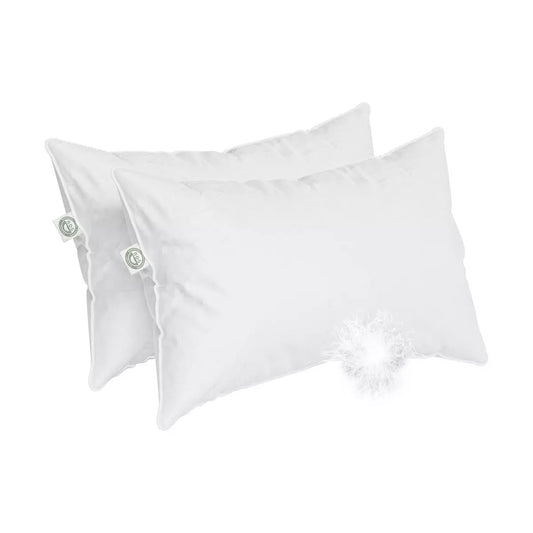 East Coast Bedding Medium Down Pillow 800 Fill Power Set of 2 Pillows