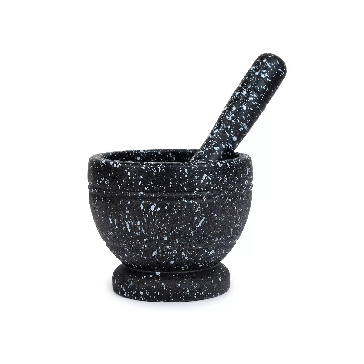 Mortar & Pestle – Durable Grinding Bowl and Pestle. Plastic, Durable Finish Design - Granite