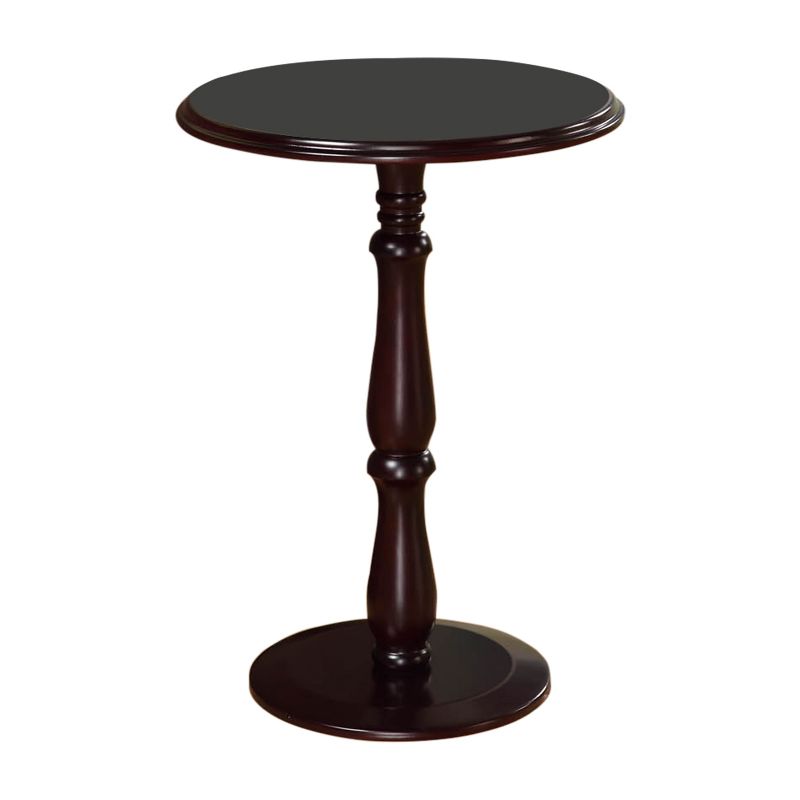 Kings Brand Furniture Londonio Wood Plant Stand Accent Side End Table, Dark Cherry