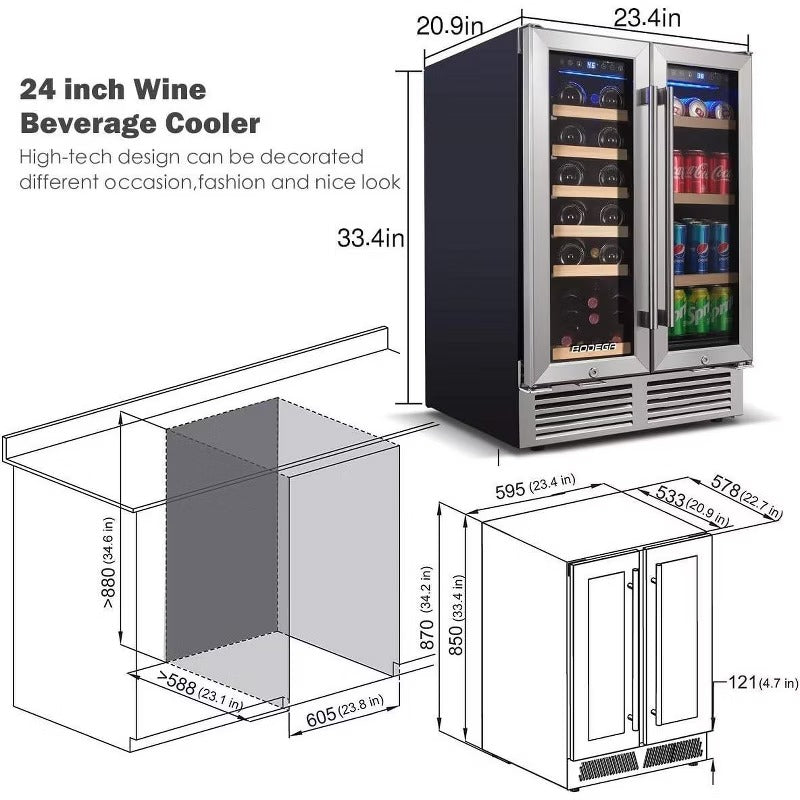 BODEGA Beverage Refrigerator 24 Inch