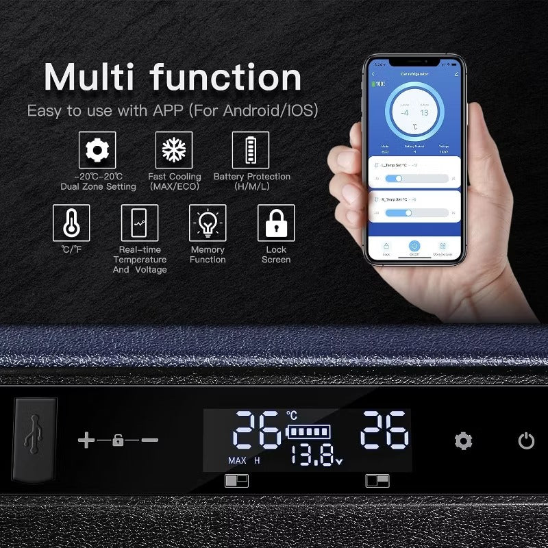 Portable Freezer Dual Zone APP Control