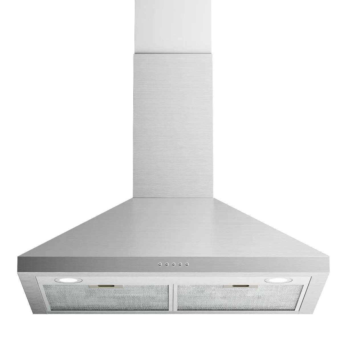 Simzlife 30 inch Wall Mount Range Hood, Vent Hood with 3 Speed Exhaust Fan and 2 2W LED Light, Button Controls