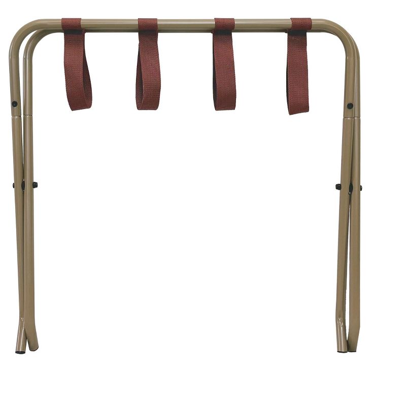 Kings Brand Furniture Anderson Folding Luggage Rack, Gold