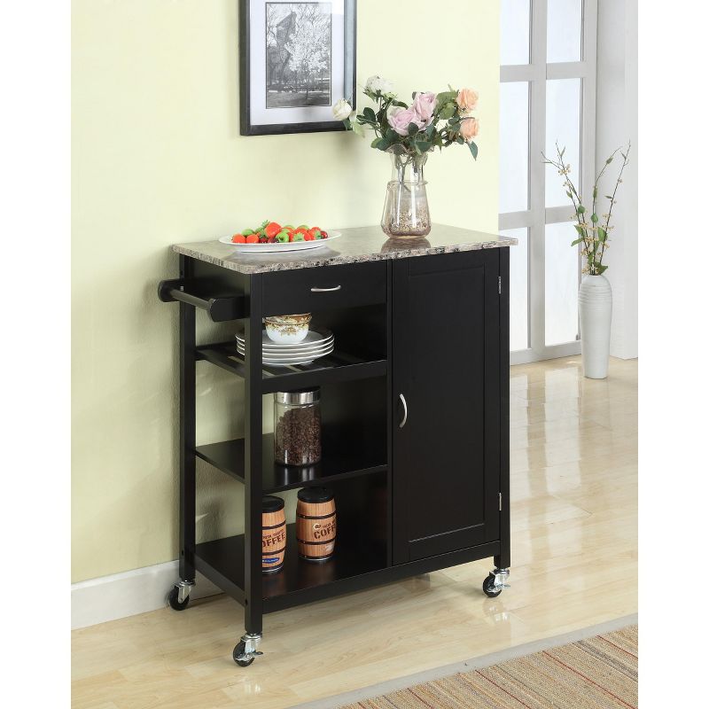 Kings Brand Furniture Sanford Kitchen Cart