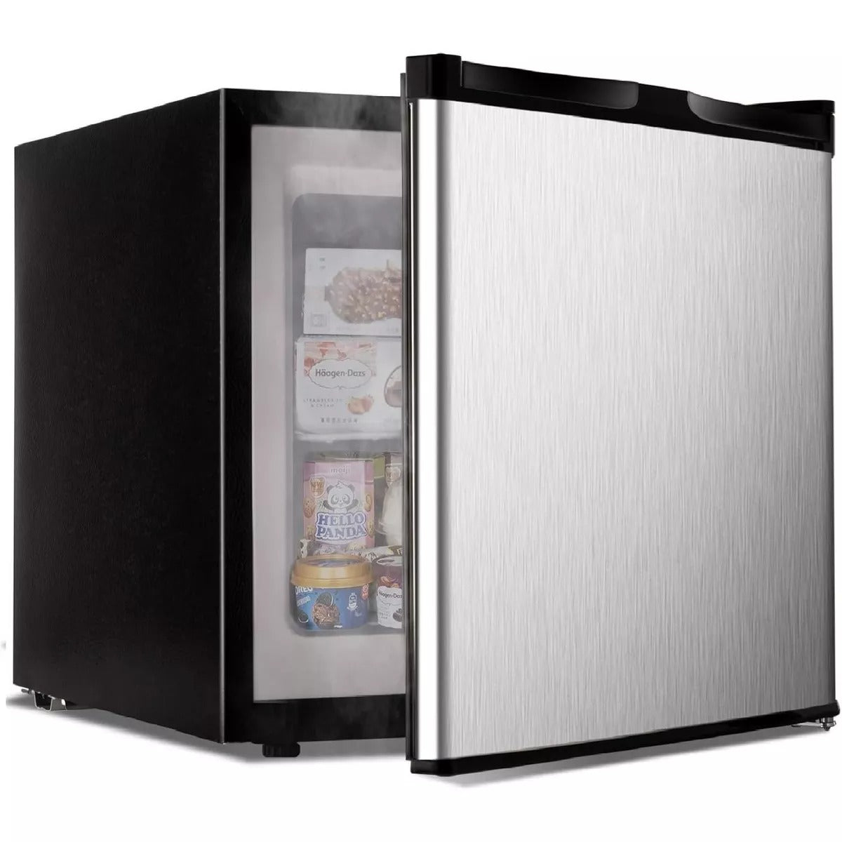 Simzlife 1.1 Cu. Ft. Upright Freezer,Mini Refrigerator Energy Saving, Silver