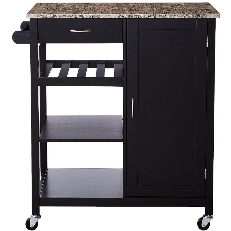 Kings Brand Furniture Sanford Kitchen Cart