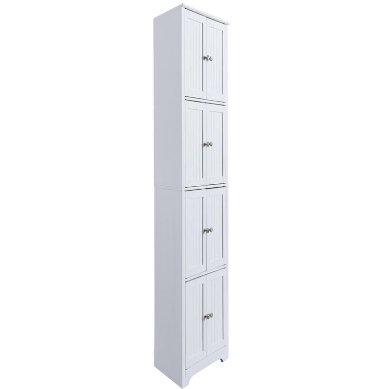 Kings Brand Furniture Lyons 4-Tier Corner Kitchen Pantry Storage Cabinet with 8 Doors