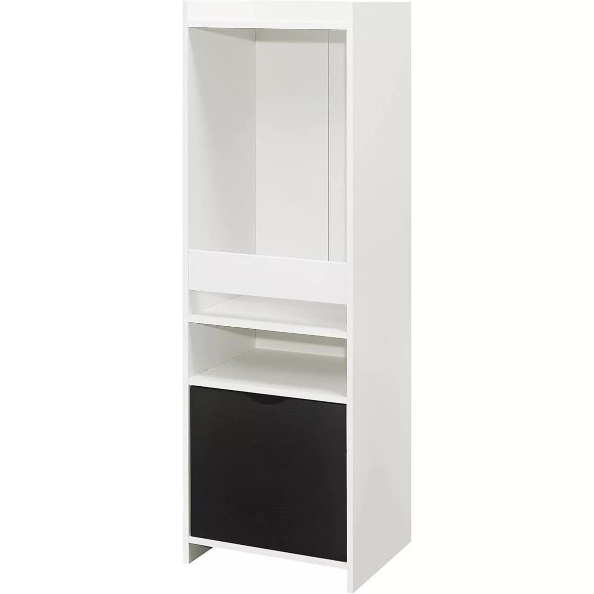 Kings Brand Furniture - Anne 2-Shelf Kids Bookshelf Bookcase with Drawer, Toy Storage Playroom Organizer, White