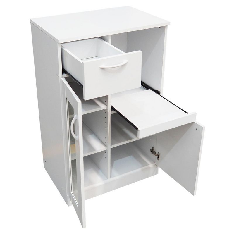 Kings Brand Furniture Lewiston Kitchen Storage Cabinet, White