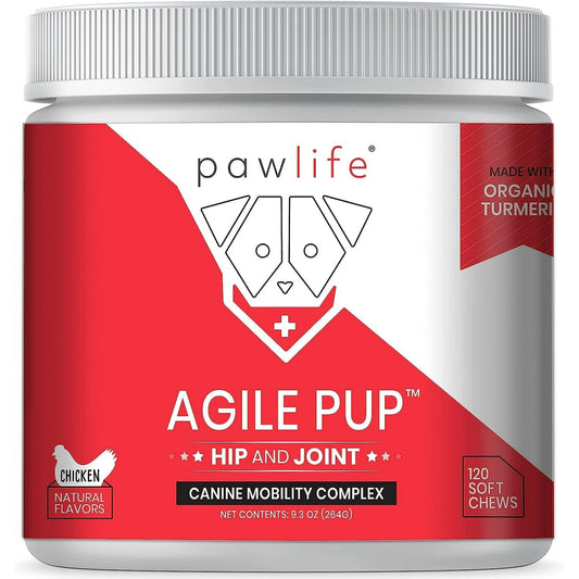 Pawlife Agile Pup Natural Dog supplements Hip and Joint Supplement for Dogs