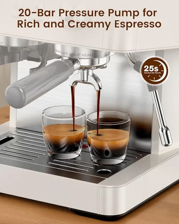 Electactic 20 Bar Espresso Machine with Built-in Grinder (4)