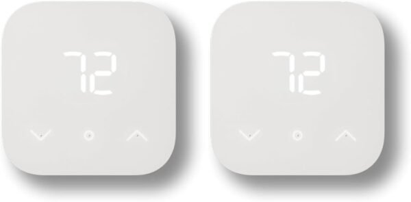 Amazon Smart Thermostat compatible with Alexa for energy-efficient home heating and cooling
