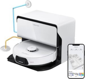 Robot vacuum cleaning dog hair for home