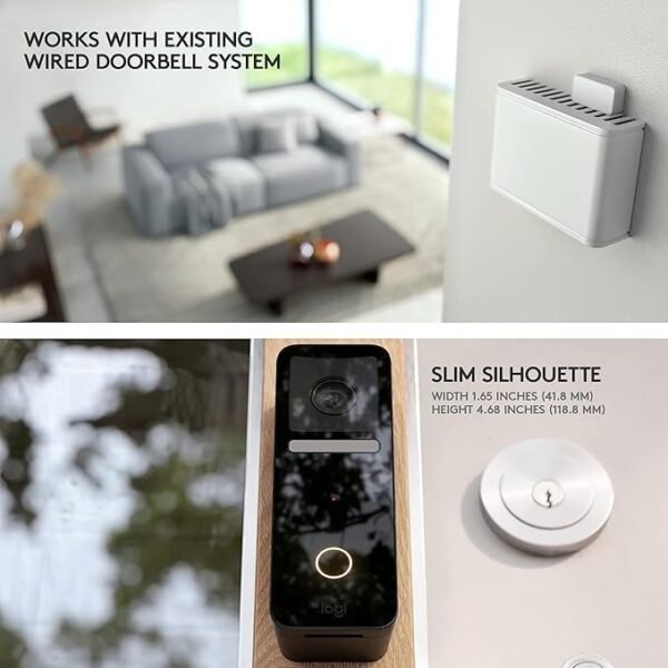 Logitech Circle View Apple HomeKit- Enabled Wired Doorbell