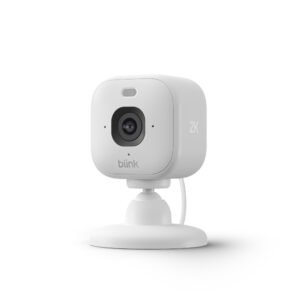 Blink Mini 2 compact indoor security camera with HD video and Alexa compatibility