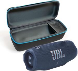 JBL Charge 6 portable Bluetooth speaker with waterproof design and long battery life